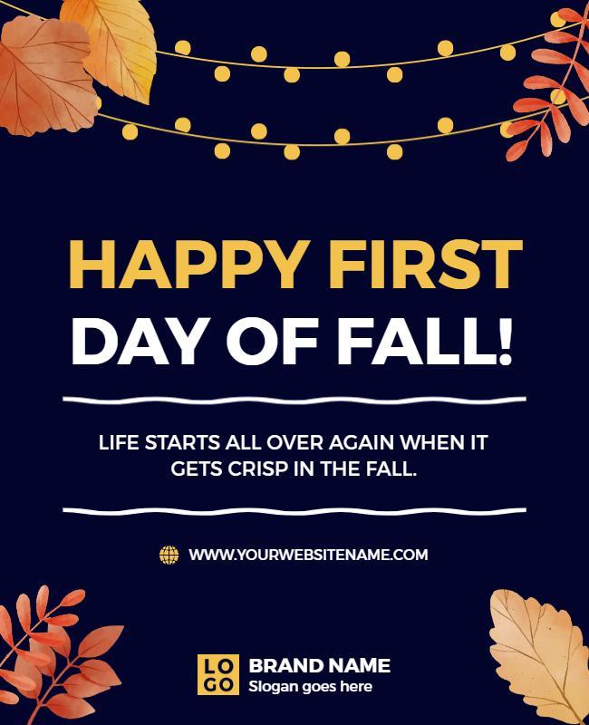 Autumn-Themed Festive Fall Celebration Poster Template
