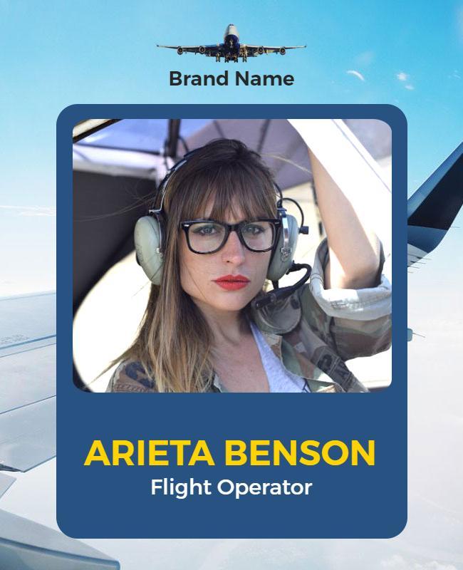 Aviation Careers Promotional Flyer Template