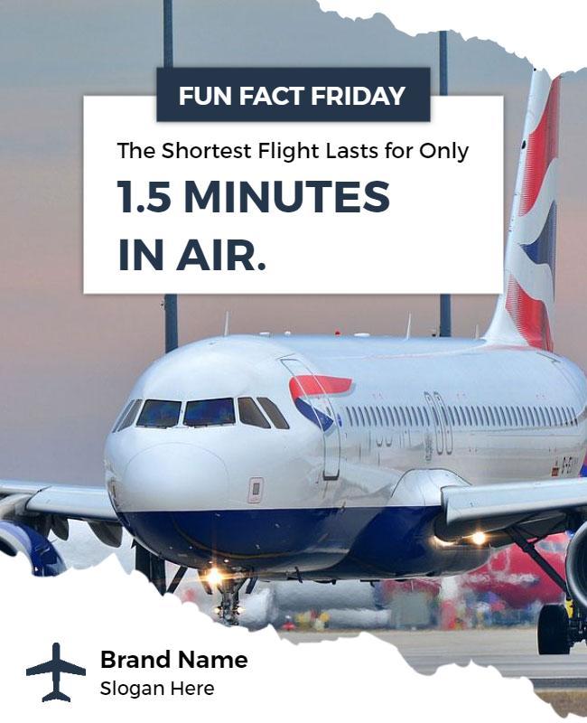 Aviation Fun Fact Friday Flyer Template