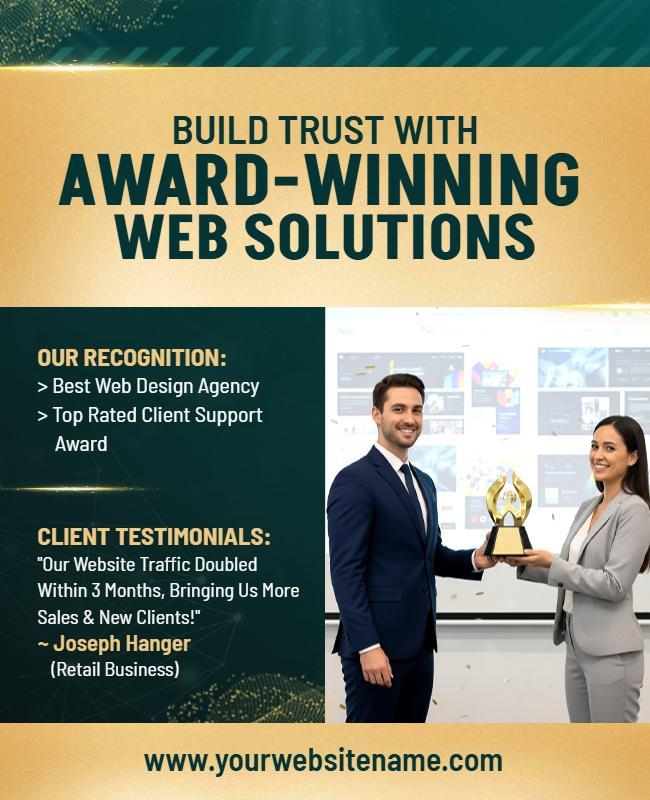 Award-Winning Website Services Flyer Template