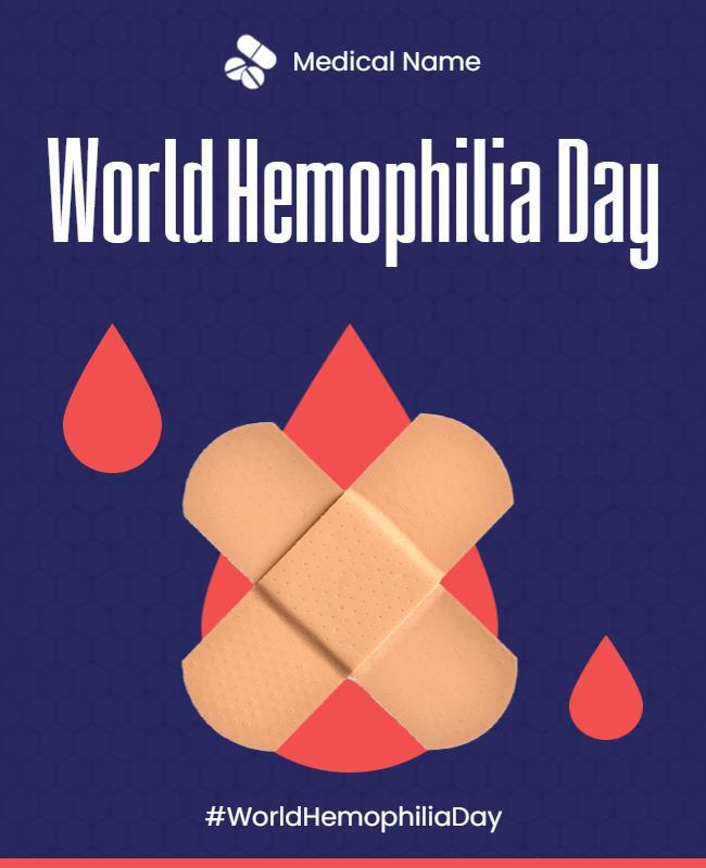Awareness Campaign for World Hemophilia Day Poster Template
