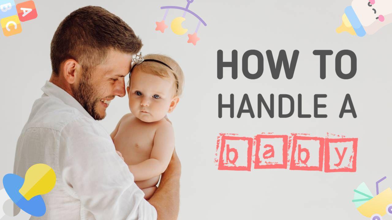 Baby Care Essentials Handling Tutorial YouTube Thumbnail Template