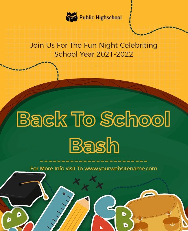 Back to School Celebration Night Flyer Template