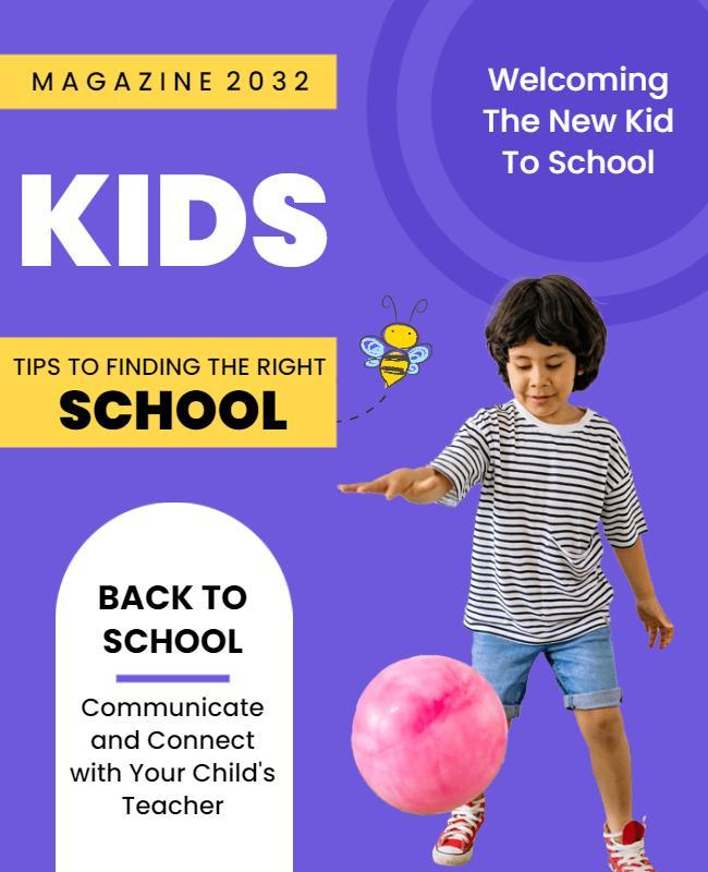 Back to School Kids Welcome Flyer Template