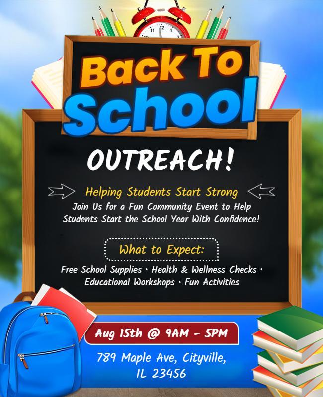 Back to School Outreach Flyer Template