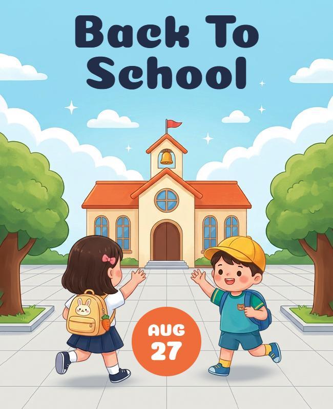 Back to School Poster Template