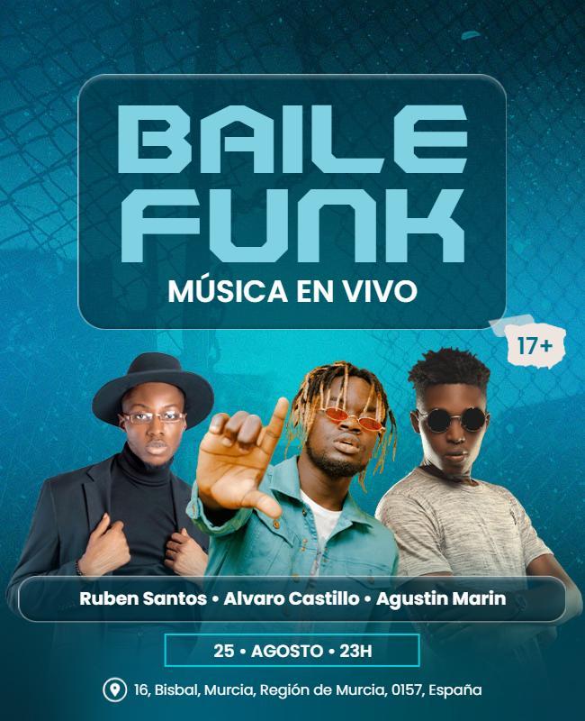 Baile Funk Live Music Event Flyer Template