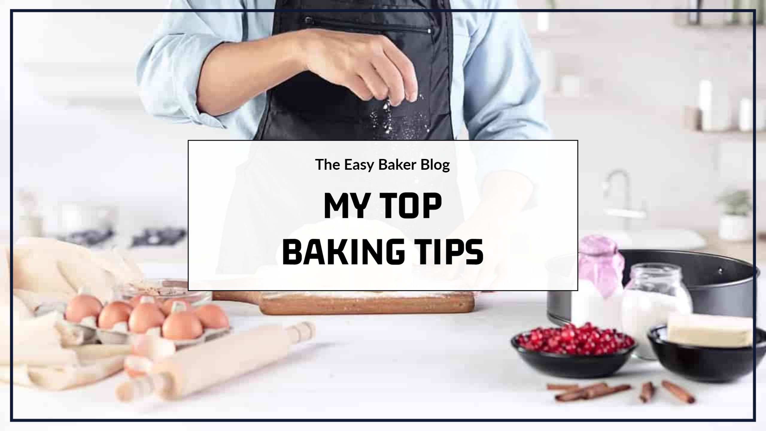 Baking Essentials and Tips for Home Chefs YouTube Banner Template