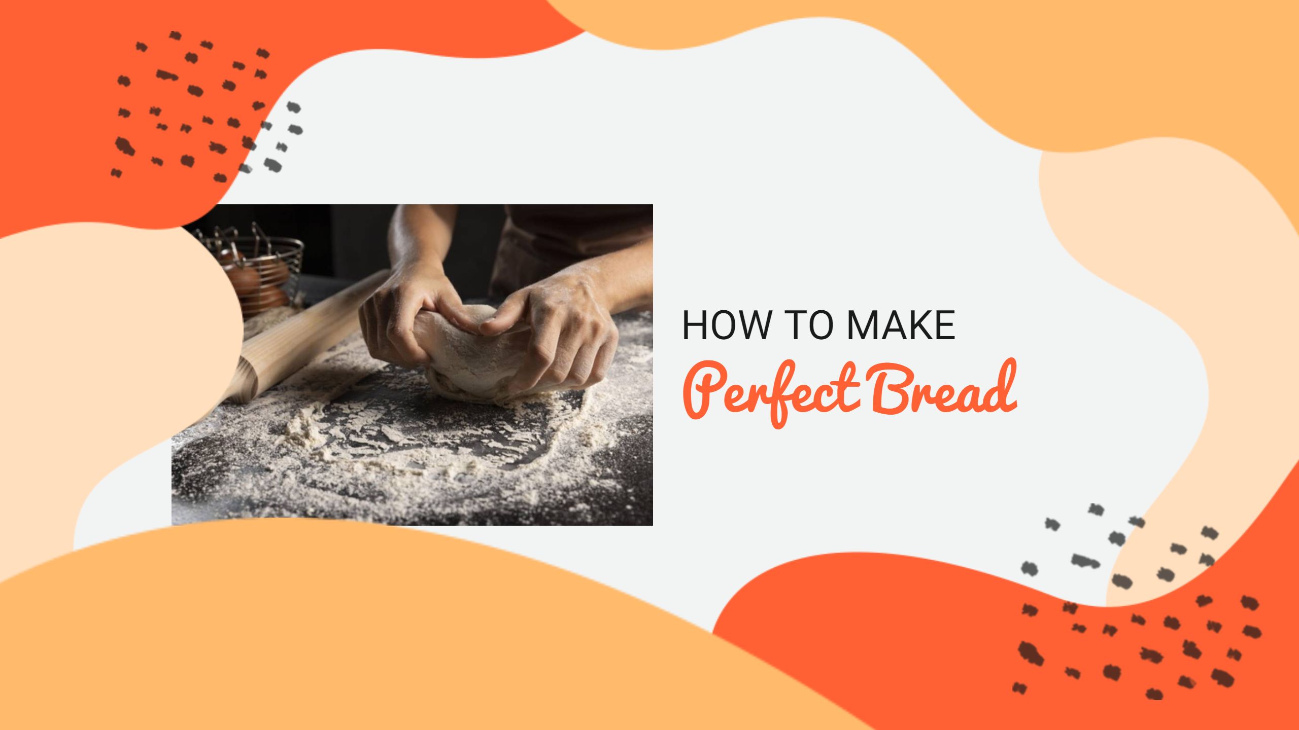 Baking Techniques and Orange Swirls for YouTube Banner Template