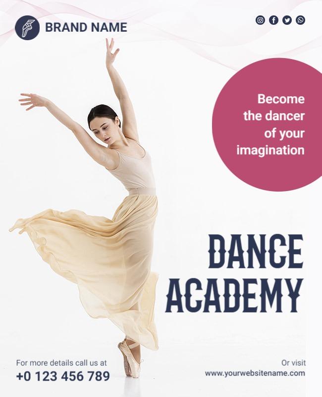 Ballet Dance Academy Promotion Flyer Template