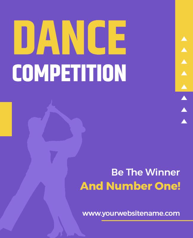 Ballroom Dance Competition Event Flyer Template