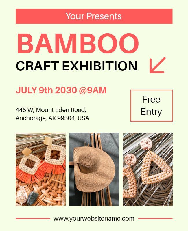 Bamboo Craft Exhibition Event Flyer Template