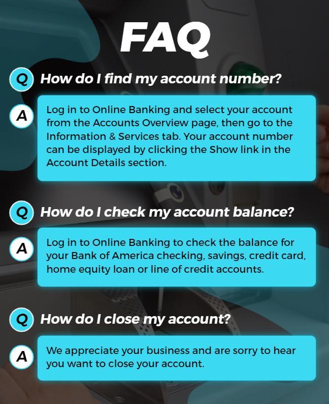 Banking Faq Information Guide Flyer Template