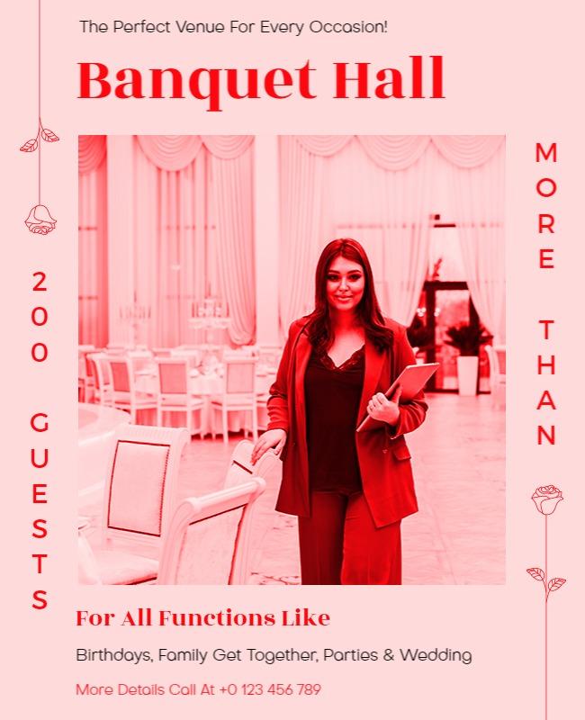 Banquet Hall Event Promotion Flyer Template