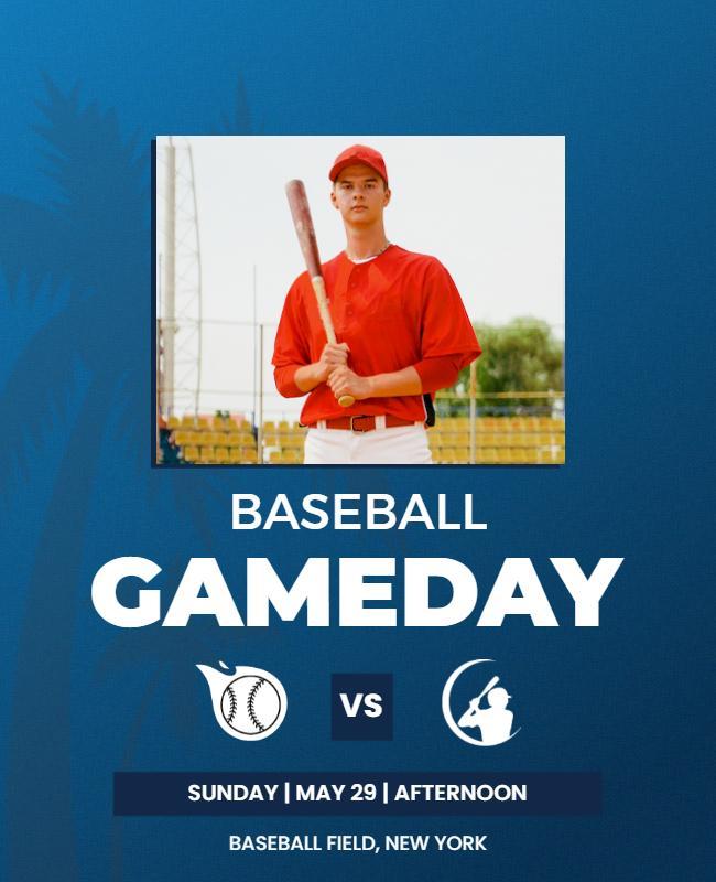 Baseball Gameday Event Promotion Flyer Template