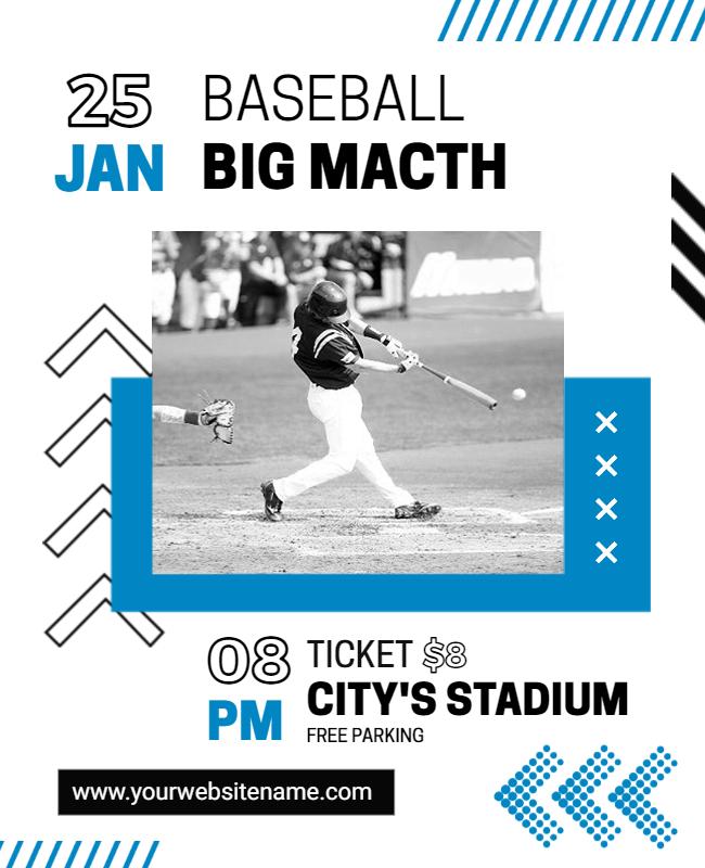 Baseball Match Event Flyer Template