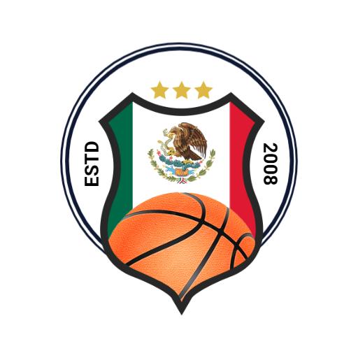 Basketball Emblem Featuring Mexico's National Colors Logo Template