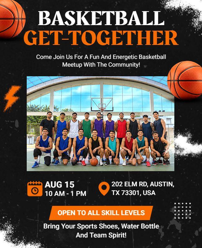 Basketball Get-Together Flyer Template