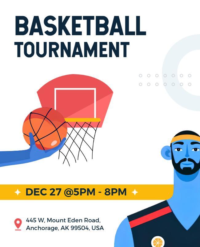 Basketball Tournament Flyer Template
