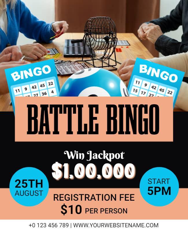 Battle Bingo Night Flyer Template