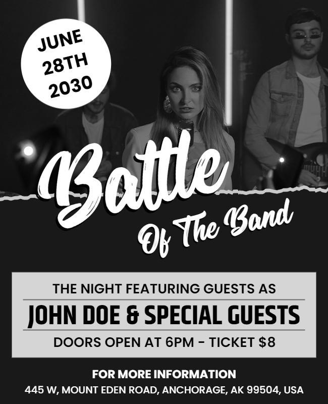 Battle Of the Bands Event Flyer Template