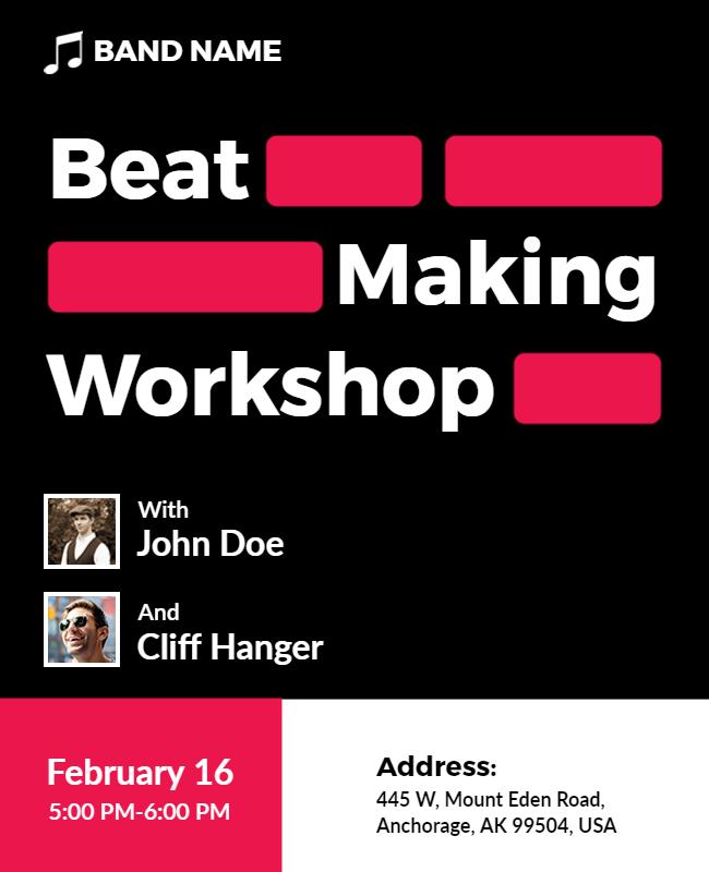 Beat Making Workshop Event Flyer Template