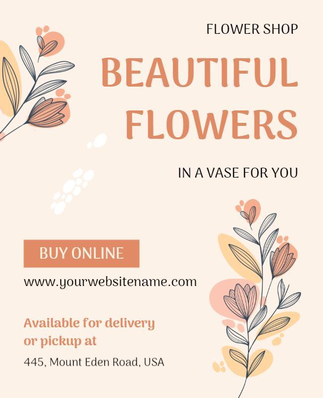 Beautiful Flower Flyer Template