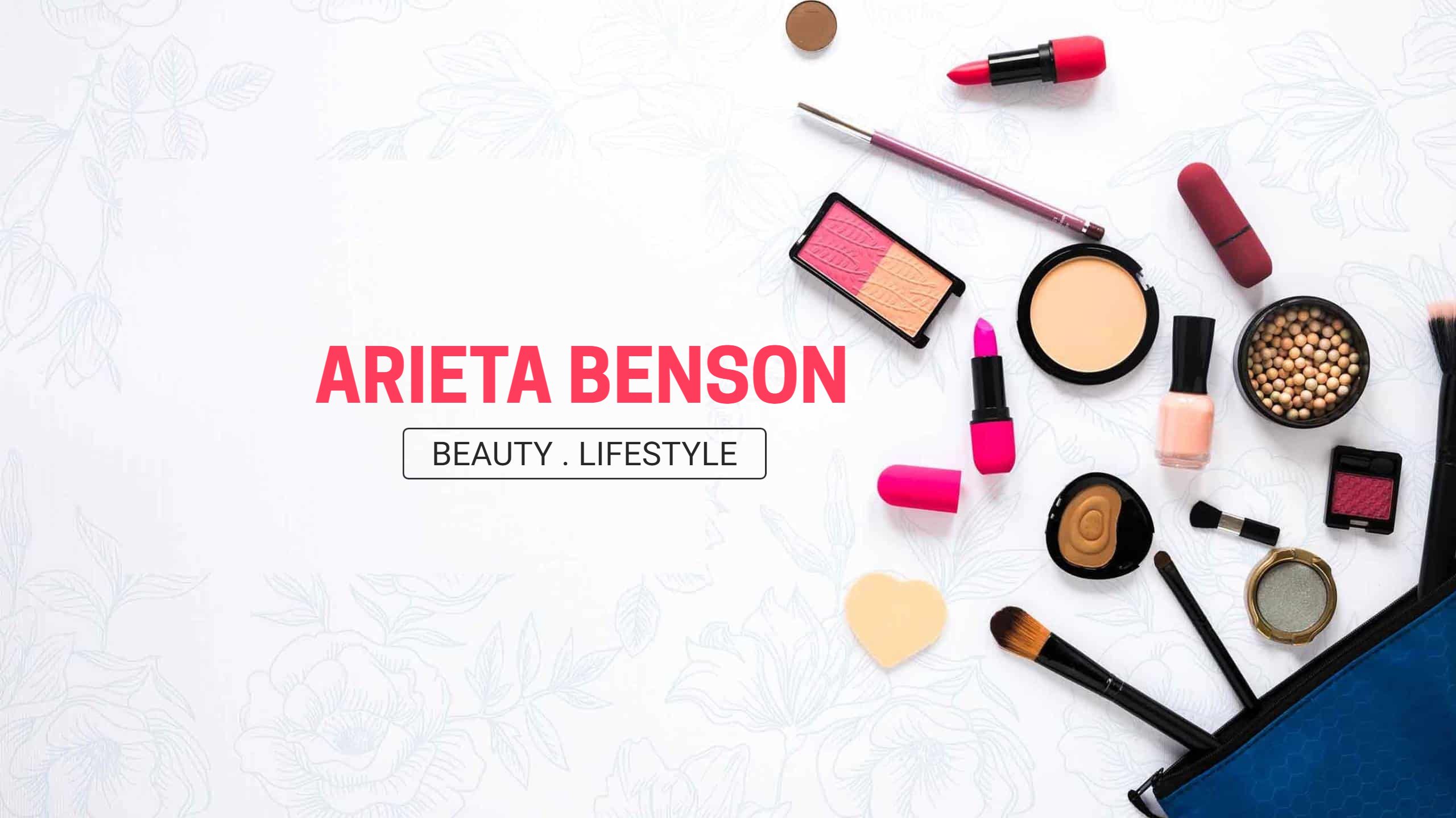 Beauty and Lifestyle Products on Neutral Background YouTube Banner Template