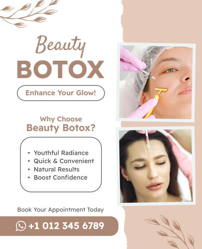 Beauty Botox Treatment Promotional Flyer Template