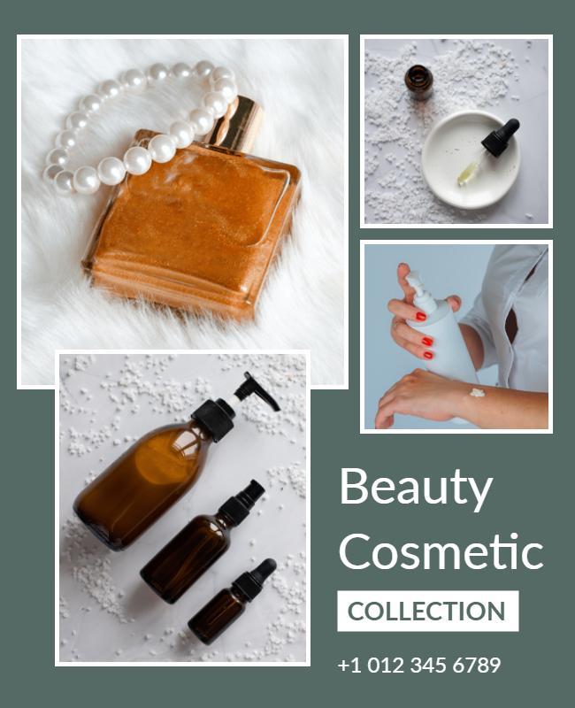 Beauty Cosmetic Product Collection Flyer Template