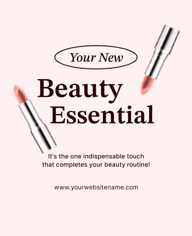 Beauty Product Promotion Poster Template