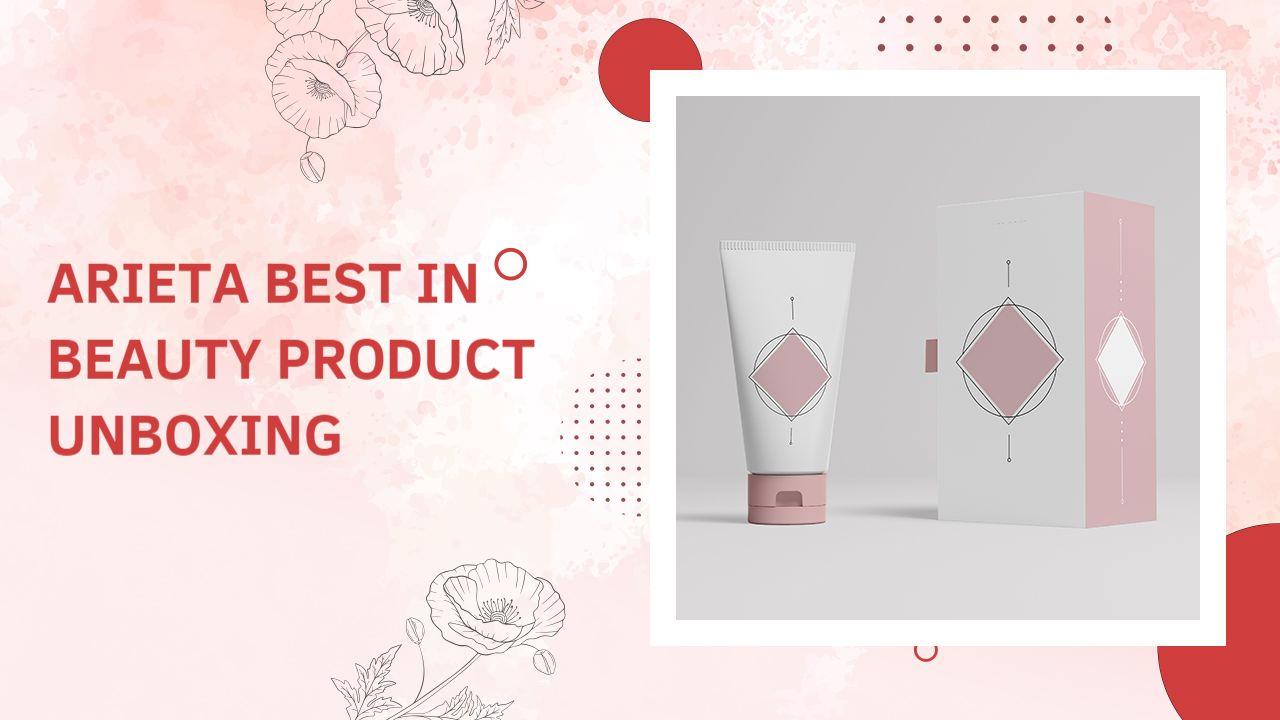 Beauty Product Reveal Aesthetic Unboxing YouTube Thumbnail Template