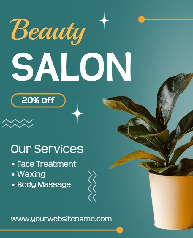 Beauty Salon Flyer Template