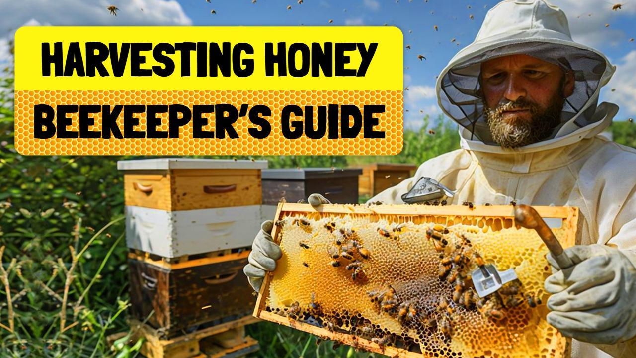 Beekeeping Honey Harvesting Tips Trending YouTube Thumbnail Template