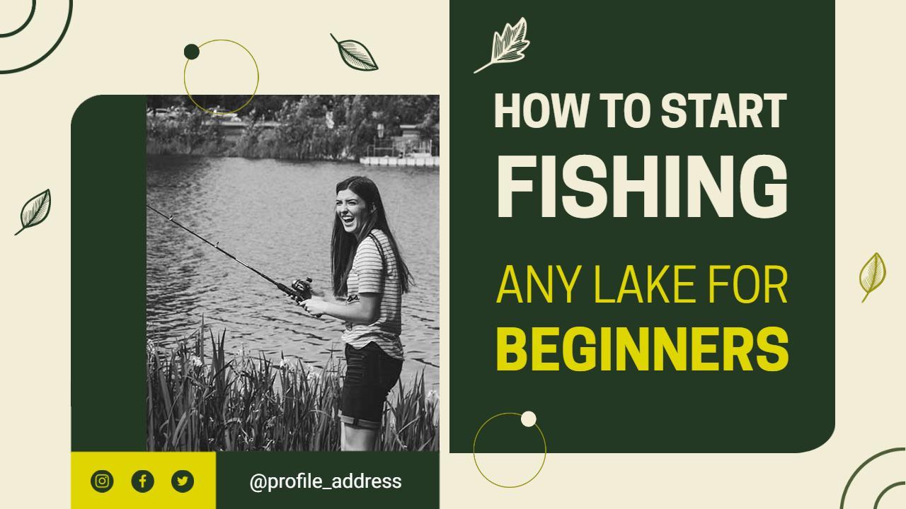Beginner Fishing Tips Techniques Any Lake YouTube Thumbnail Template