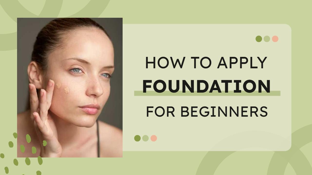 Beginner Foundation Application Makeup Tutorial YouTube Thumbnail Template