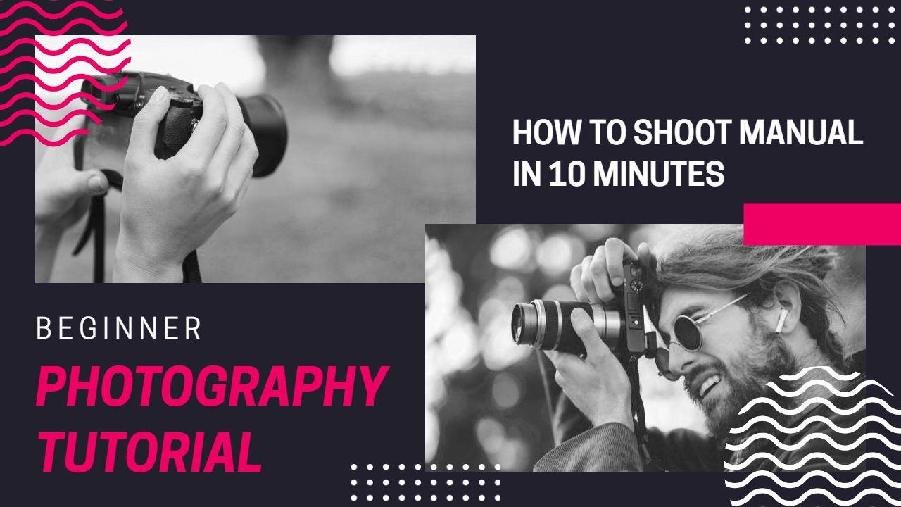 Beginner Manual Photography Tips Trending YouTube Thumbnail Template