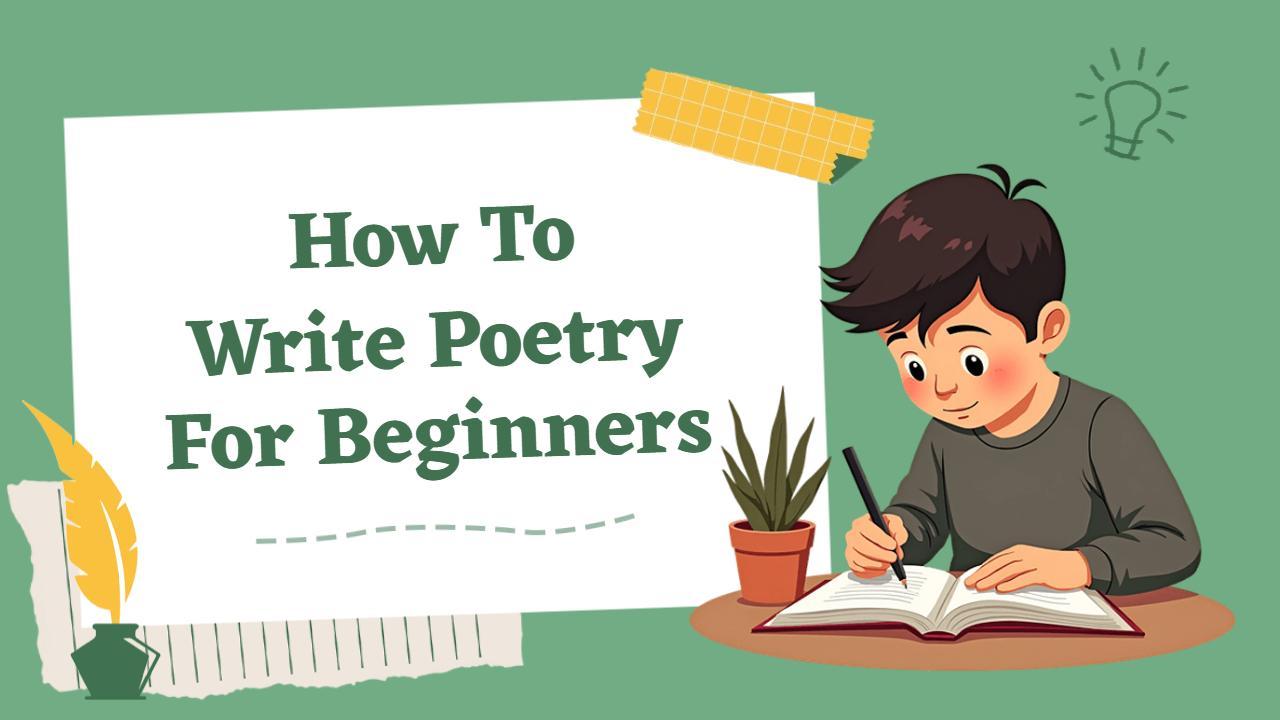Beginner Poetry Writing Tips Learning YouTube Thumbnail Template