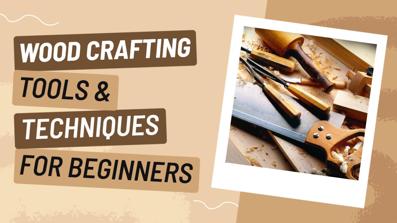 Beginner Wood Crafting Tools Techniques Trending YouTube Thumbnail Template