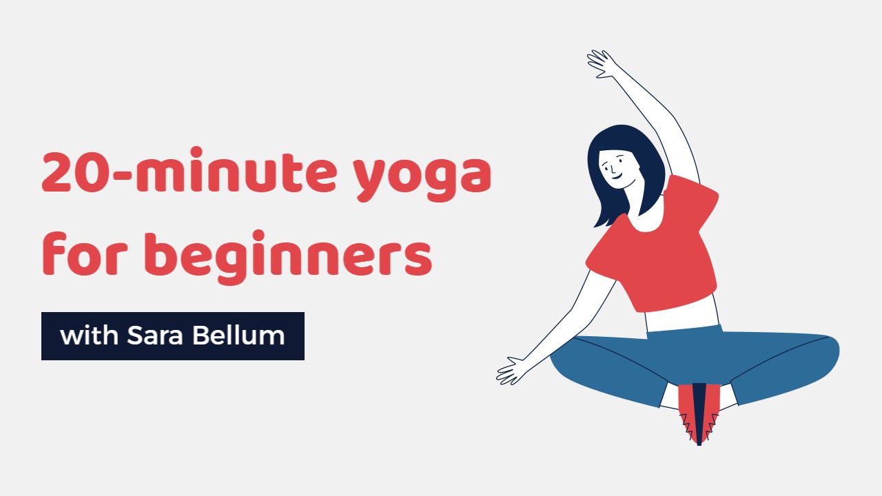 Beginner Yoga Routine Flow YouTube Thumbnail Template