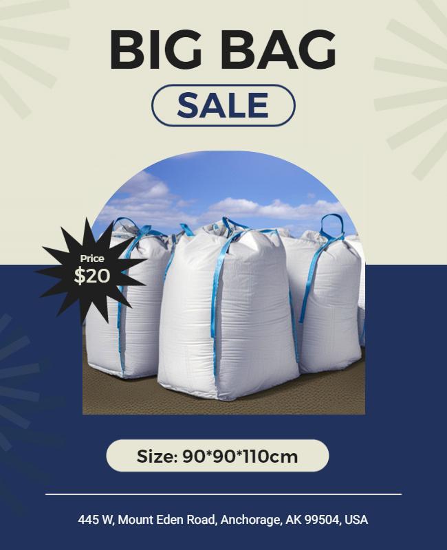 Big Bag Promotional Sale Flyer Template