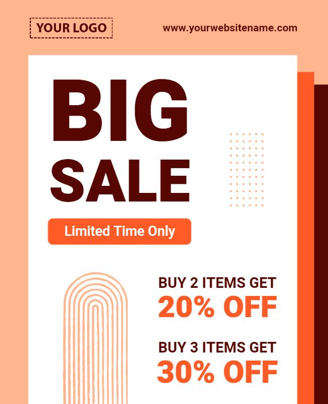 Big Sale Promotional Discount Offer Flyer Template