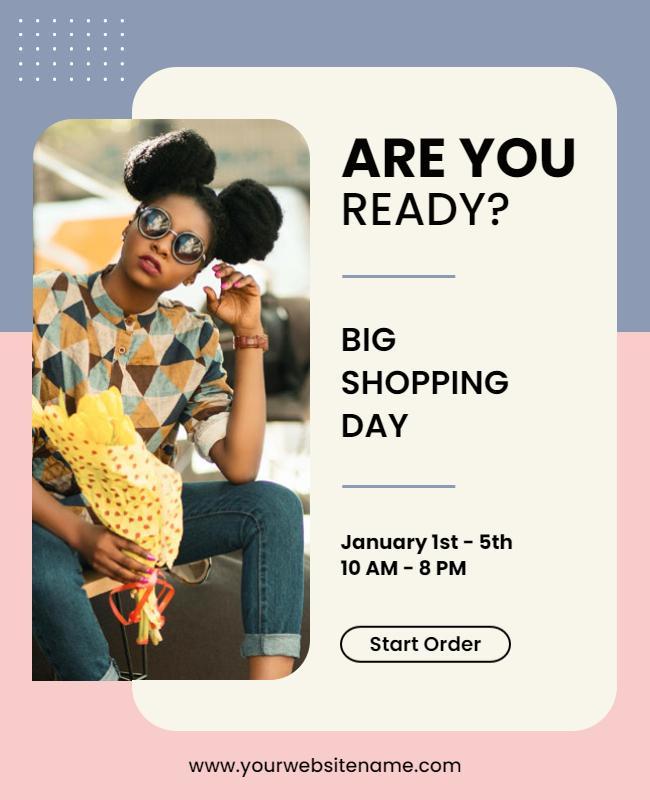 Big Shopping Day Promotional Flyer Template