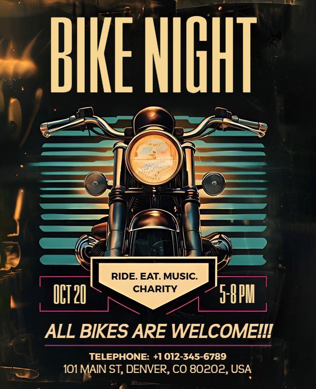 Bike Night Event Flyer Template