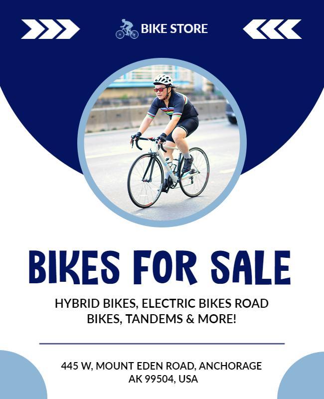 Bike Store Sale Promotion Flyer Template