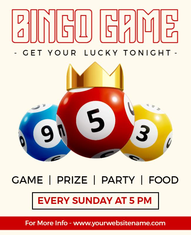 Bingo Game Flyer Template