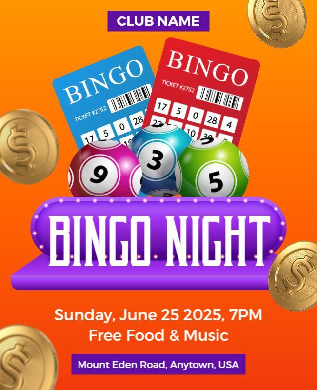 Bingo Night Club Flyer Template