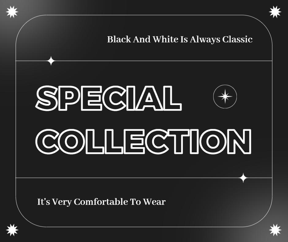 Black and White Fashion Collection Facebook Flyer Template