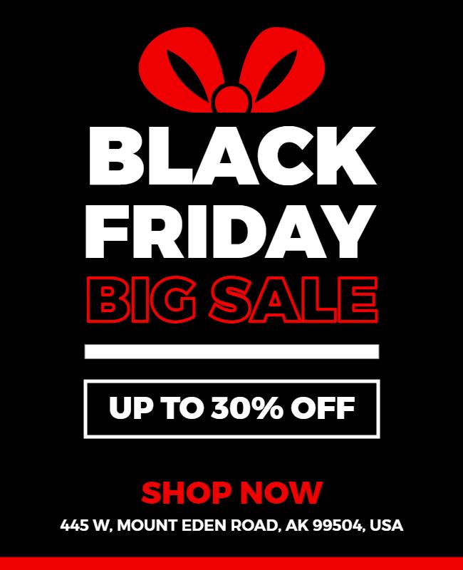 Black Friday Big Sale Promotion Flyer Template