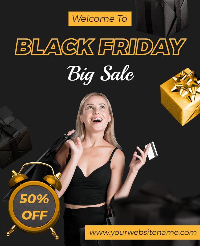 Black Friday Big Sale Promotional Flyer Template